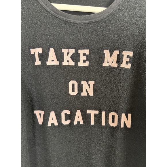 Wildfox Take Me On Vacation Stretchy Casual Sweater Novelty Fun Beachy Preppy XS - Picture 2 of 8